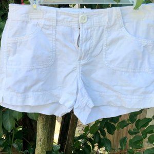 Y2K Early 2000’s Periscope Shorts White Corduroy juniors 9